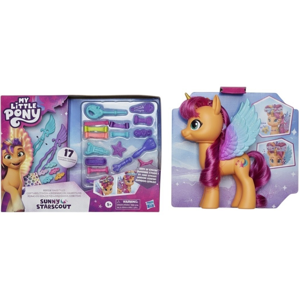 My Little Pony Ribbon Hairstyles Sunny Starscout 6-inch Figure Accessories F3873